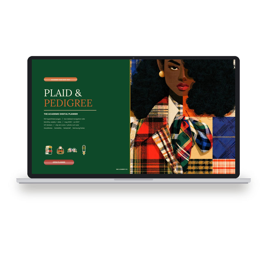 Plaid & Pedigree Academic Planner